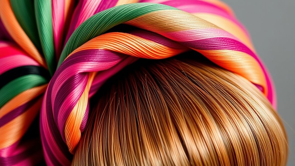 tuck ends apply gentle tension