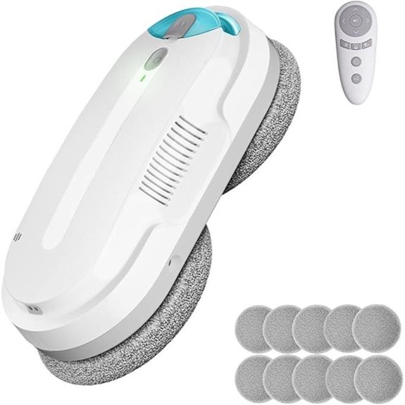 Smart Window Cleaning Robot with Ultrasonic Spray