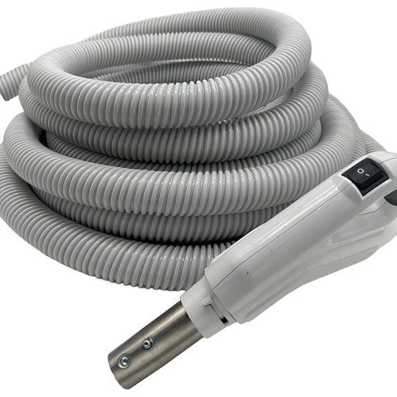 Universal Central Vacuum Hose with On-Off Switch