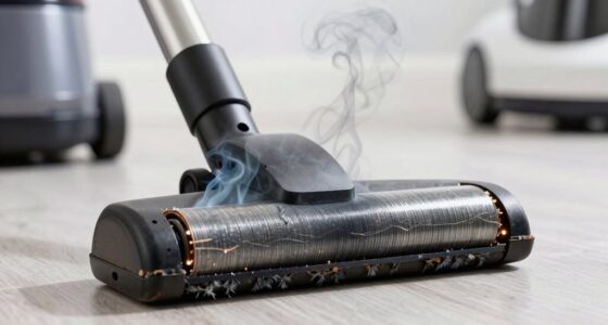 vacuum belt burning smell