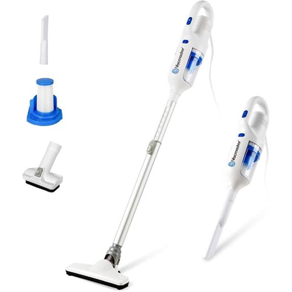 Vacmaster 2-in-1 Corded Stick Vacuum with HEPA