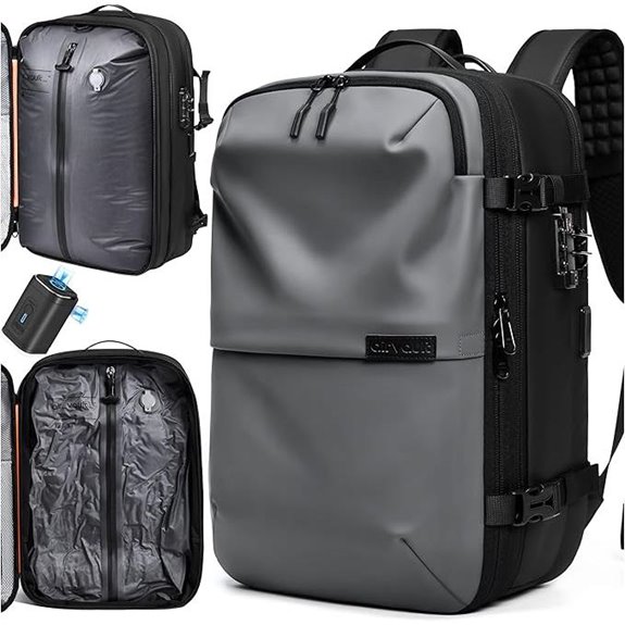 AirVault 60L Vacuum Travel Backpack with Lock