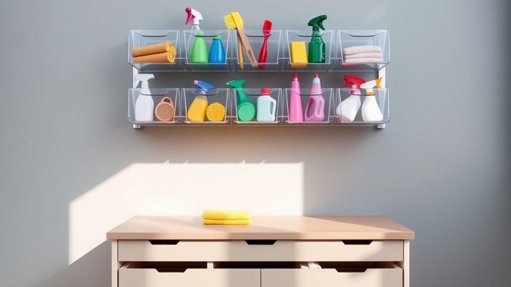 vertical magnetic space saving organizers