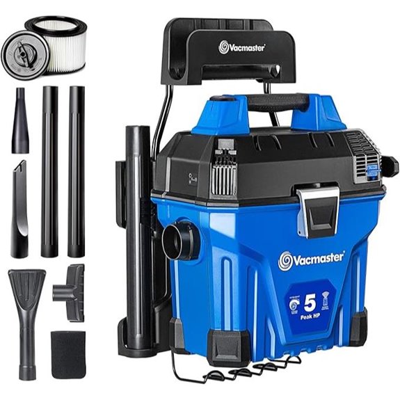 Vacmaster 5-Gallon Wall-Mount Wet/Dry Vacuum with Remote
