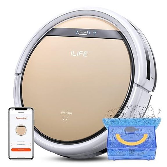 ILIFE V5s Plus Robotic Vacuum & Mop with Wi-Fi