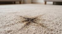 wick back causes carpet stains