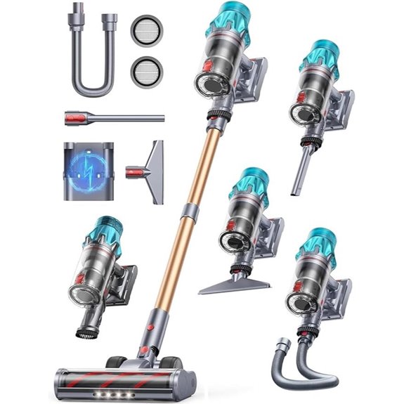 Cordless 600W Handheld Vacuum with Touch Display