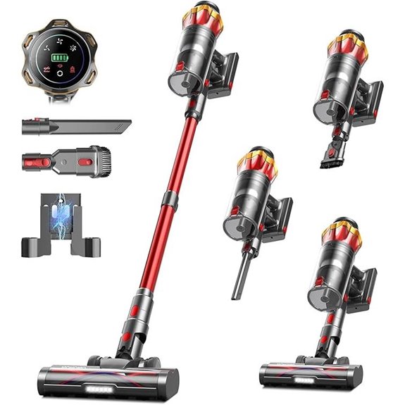 Cordless 650W Vacuum Cleaner with Touch Screen