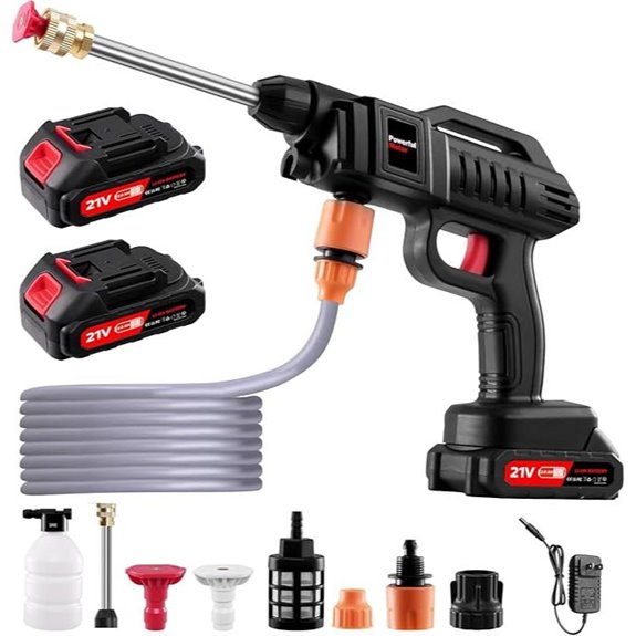 Portable Cordless Pressure Washer with Batteries