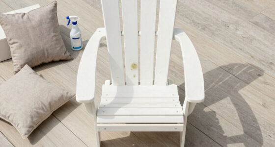 How the clean plastic adirondack chairs with “mold”?