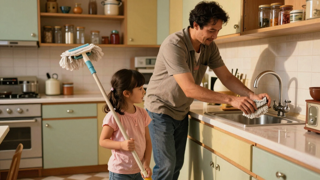 A Father-Daughter Duo Turned Her 90S Kitchen Into A Vintage-Inspired Dream