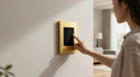 A Simple Gilded Frame Turned an Ugly Intercom into a Conversation Starter