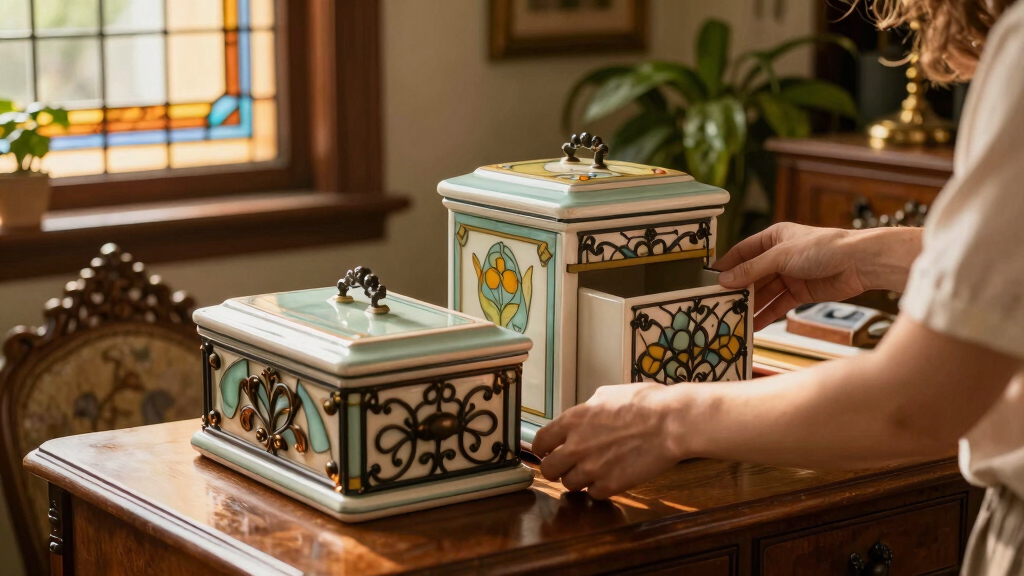An Interior Designer’s Art Nouveau Home Office Has So Much Clever Storage