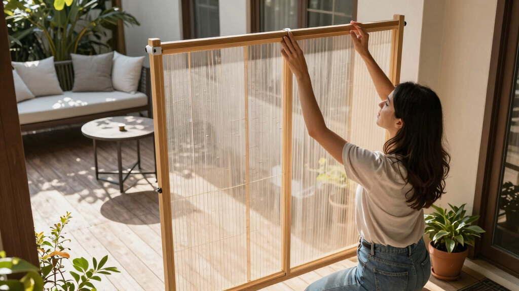 Before And After: This Renter-Friendly Privacy Hack Completely Changed Her Porch