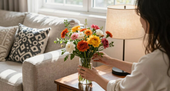 Skip Vases — This Stunning DIY Floral Arrangement Uses a Lamp