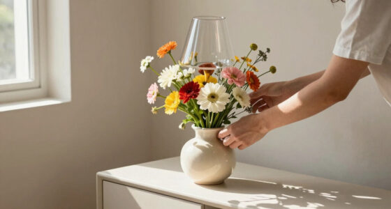 Skip Vases — This Stunning DIY Floral Arrangement Uses a Lamp