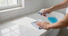 This Bath Had Peeling Molding, a Drop Ceiling, and Pink Grout — Now It's Classic