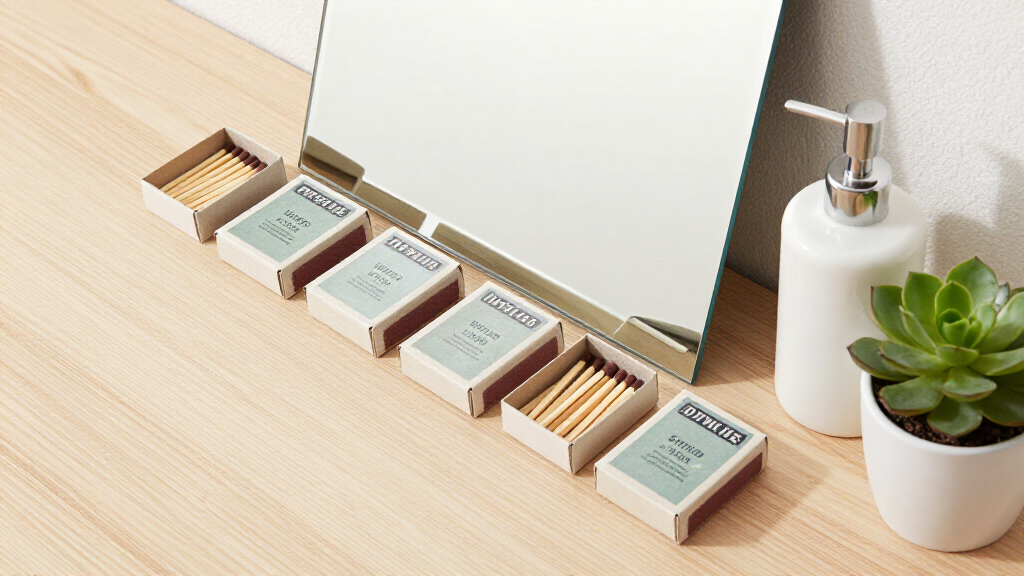 She Put Vintage Matchboxes On Her Tiny Bathroom Mirror, And It’s The Cutest Storage I’ve Seen