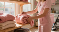 She Stores Sweaters In The Kitchen Of Her Pink-Drenched 1920S LA Studio