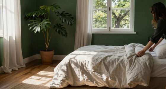 A Bright White Bedroom Is Now A Green Cocoon “Inspired By The Forest”
