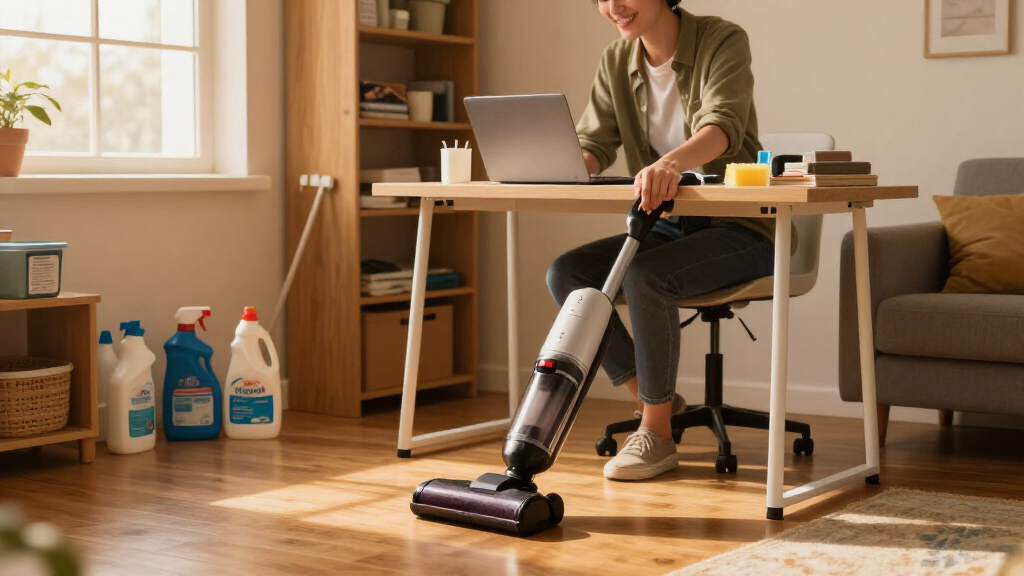 Her Home Office Is In An Unexpected Location — Now It's Clutter-Free