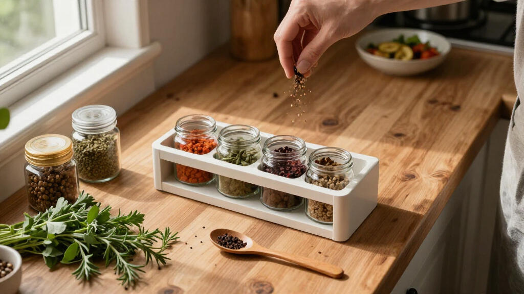 I’ll Never Use An Ordinary Spice Rack Again After Seeing This One