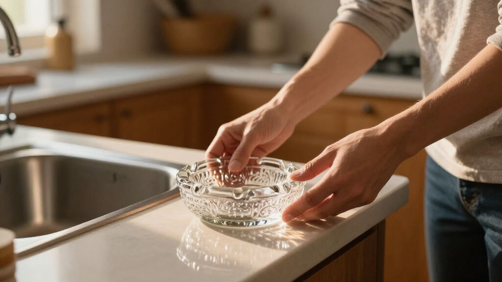 I’m Putting A Vintage Glass Ashtray By My Kitchen Sink (It’s So Pretty!)