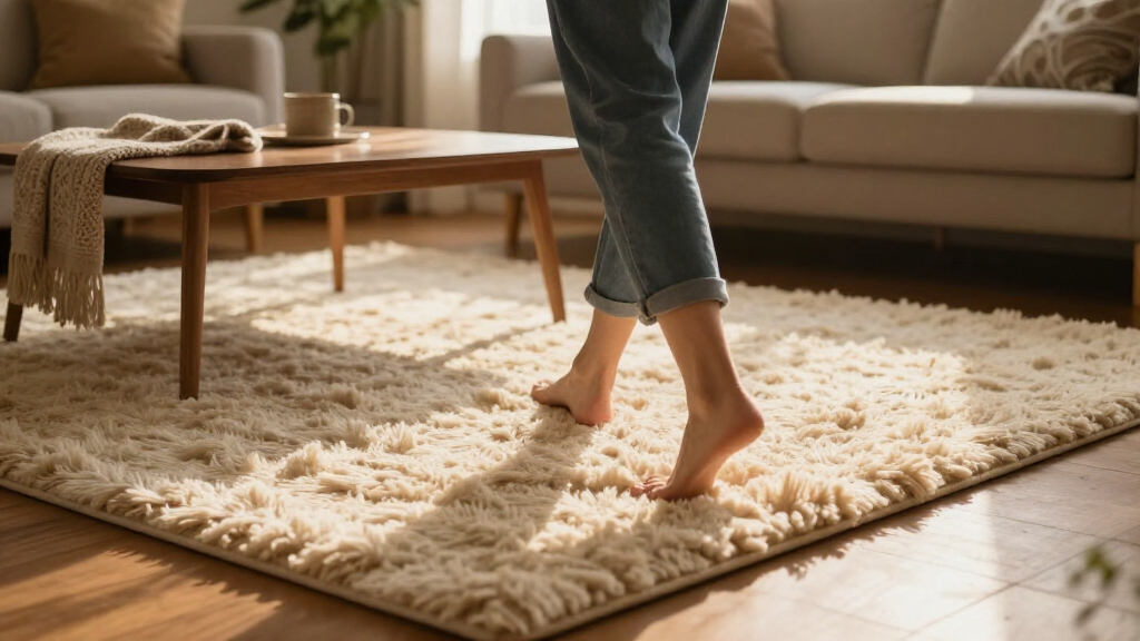 The "SO Soft" TikTok-Viral Rug That Instantly Made My Living Room Warm And Cozy