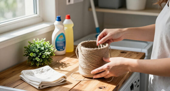 She Transforms A Plastic Container Into Rustic Storage With A Cute Dollar Tree DIY