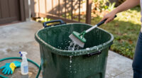 Smelling Your Garbage Cans? The Underrated Trick To Give Them A Deep Clean