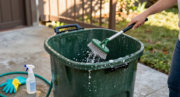 Smelling Your Garbage Cans? The Underrated Trick To Give Them A Deep Clean